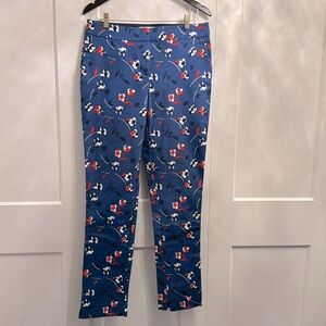 Boden - Richmond Pants- Riviera Blue, Wildflower Size 10L